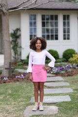 Sadie Skort in Hot Pink Corduroy