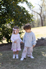 Kathryn Dress w/ Girl Tee Long Sleeve Basic in White Knit