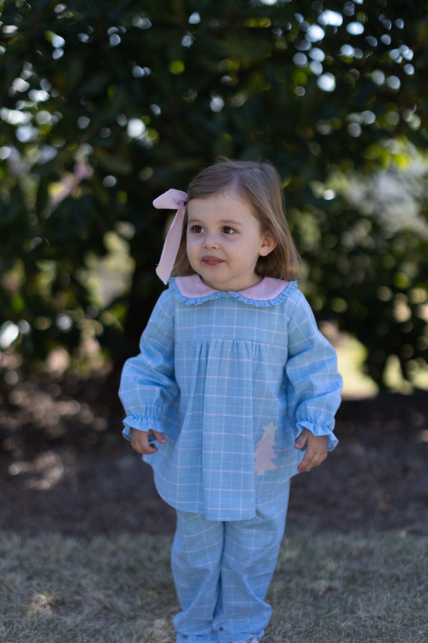 Greta Top Long Sleeve in Playdate Plaid
