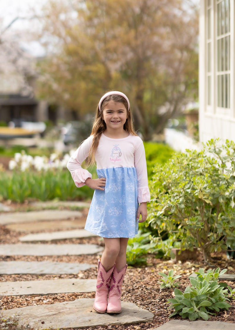 Delilah Dress w/ Sister Tee Basic in Light Pink Knit