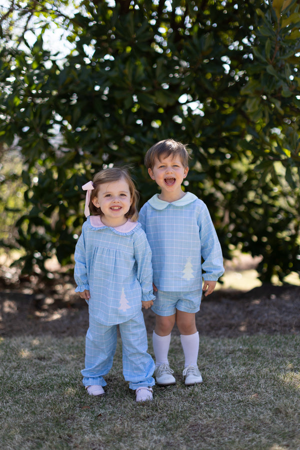 Bloomer Pants Long in Playdate Plaid