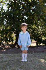 David Shirt Long Sleeve w/ Elastic in Playdate Plaid