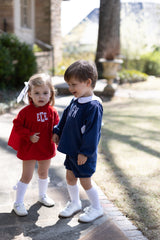 Avery Top Long Sleeve in Cherry Red Corduroy