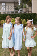 Betty Jane Dress in Seafoam Pique