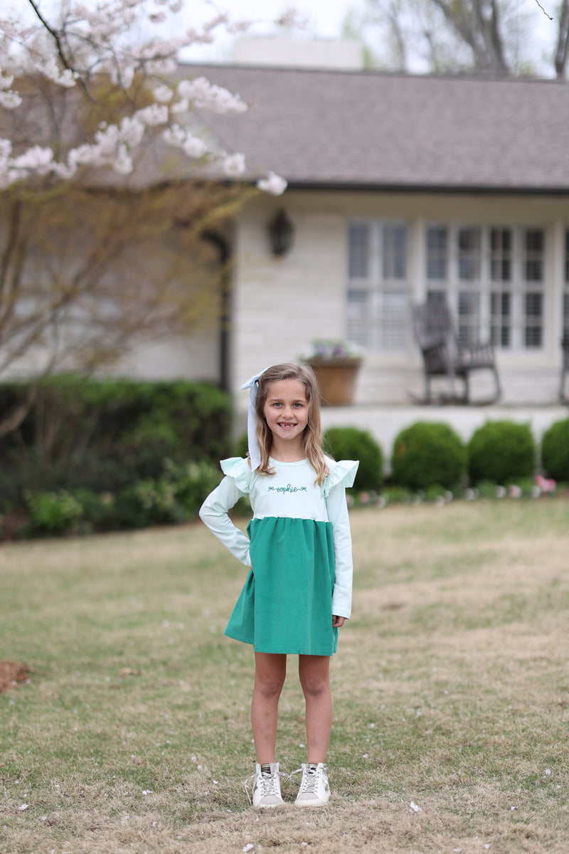 Delilah Dress w/ Angel Tee Premium in Icy Mint Knit