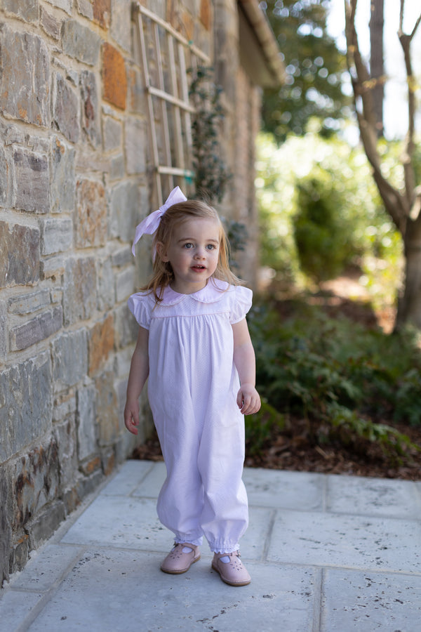 Grace Bubble in Bitty Dot Pink Pique
