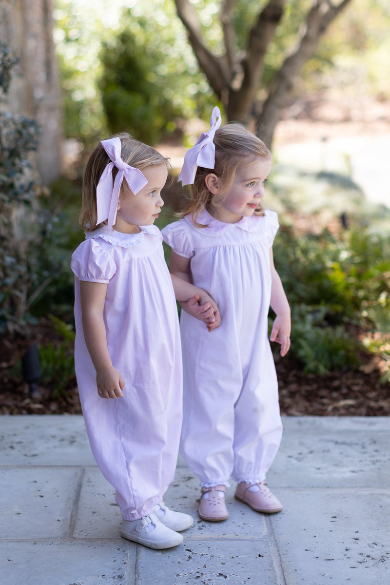 Grace Bubble in Bitty Dot Pink Pique