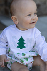 Forrest Bubble Long Sleeve NO COLLAR in Christmas Tree Blue