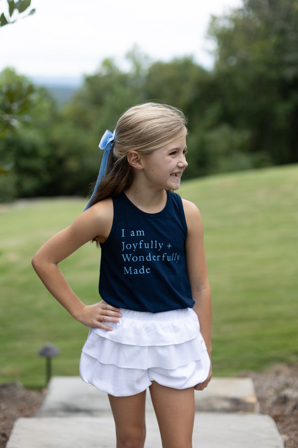 Racerback Tank Basic in Navy Knit