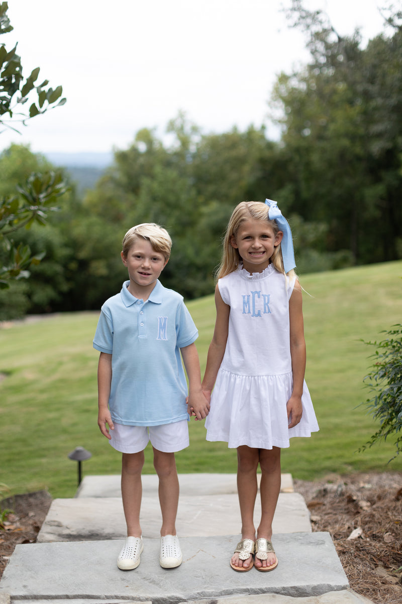 Mary Reddoch Dress Sleeveless in White Pique