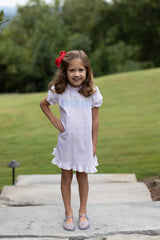 Caroline Dress Short Sleeve in Bitty Dot Red Pique