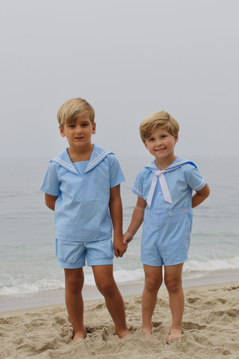 Aiden Sailor Shirt in Blue Boy Couture