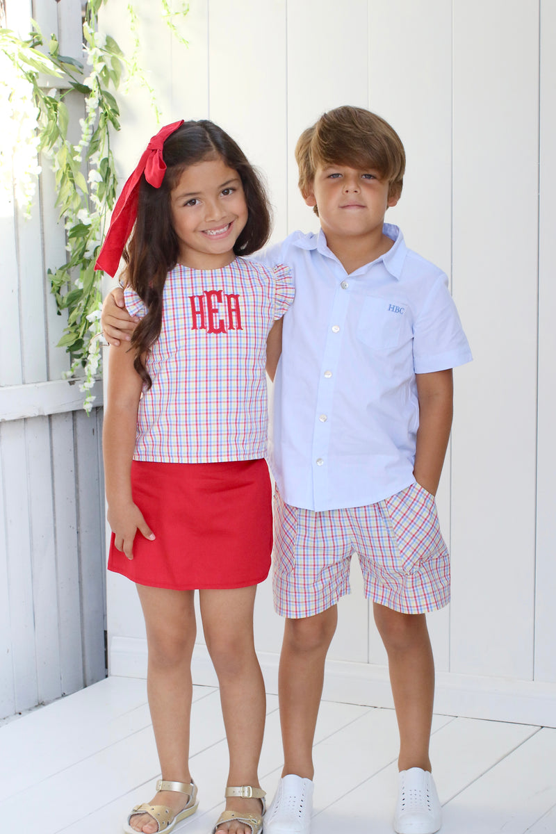 Cooper Shorts in Back To School Tattersall