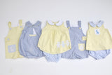 Hayes Vintage Shortall w/ No Pocket in Blue Tattersall