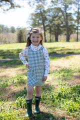 Mary Ann Jumper in Hunter Green Check
