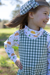 Mary Ann Jumper in Hunter Green Check