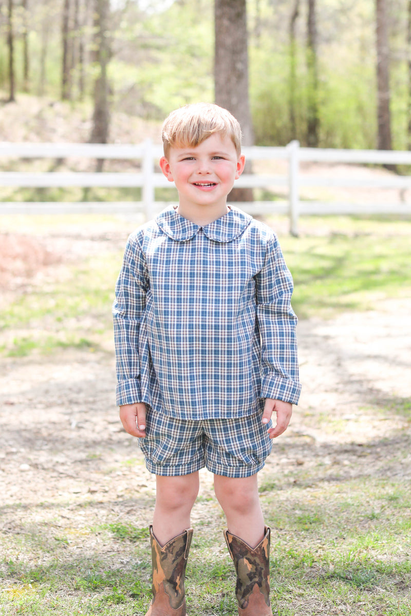 Finn Shorts in Barbour Plaid