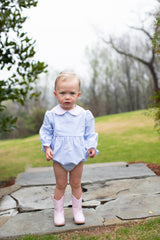 Finley Bubble Long Sleeve in Light Blue 1/8 Check