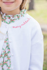 Julius Berger Cardigan w/ Handwritten Name Curved At Neckline