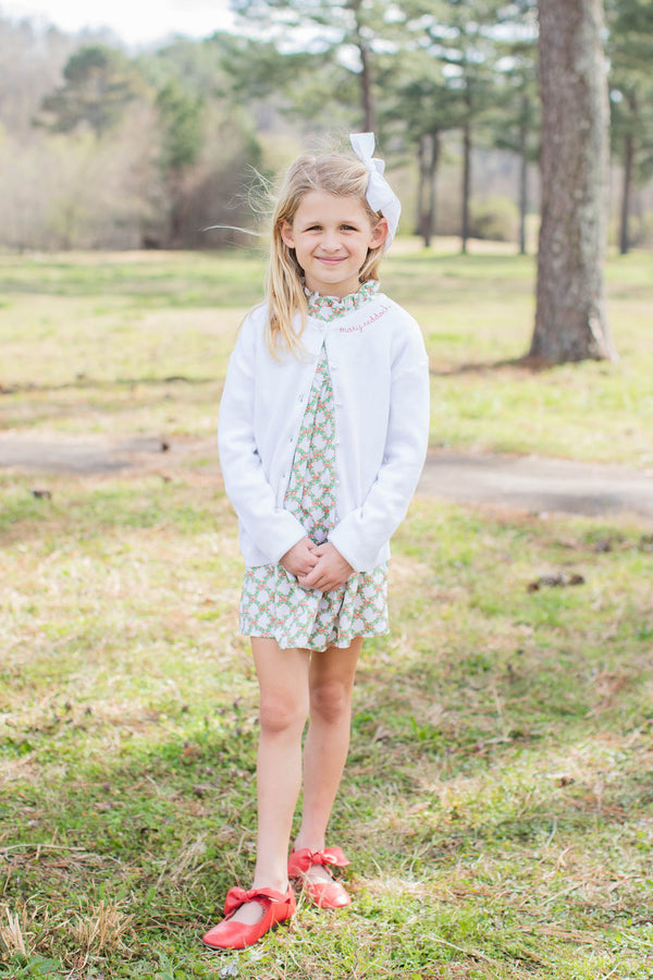 Avery Dress Long Sleeve in Christmas Trellis
