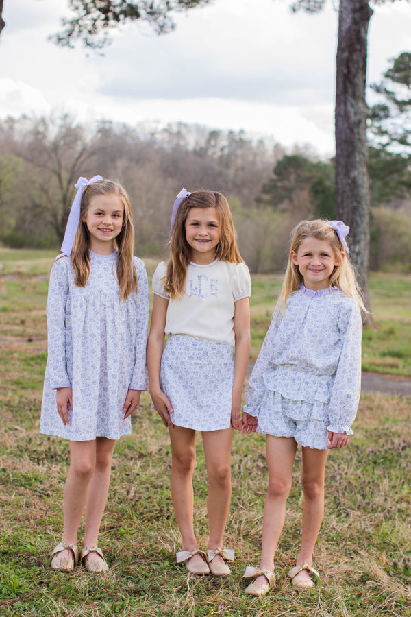 Beth Top in Ivory Non-Wrinkle Corduroy