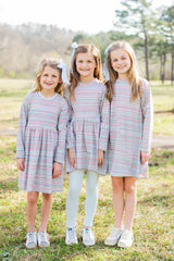 Lucy Knit Dress Premium in Berkshire Stripe Knit
