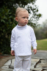 Turtleneck Basic in White Knit with Fabric Name