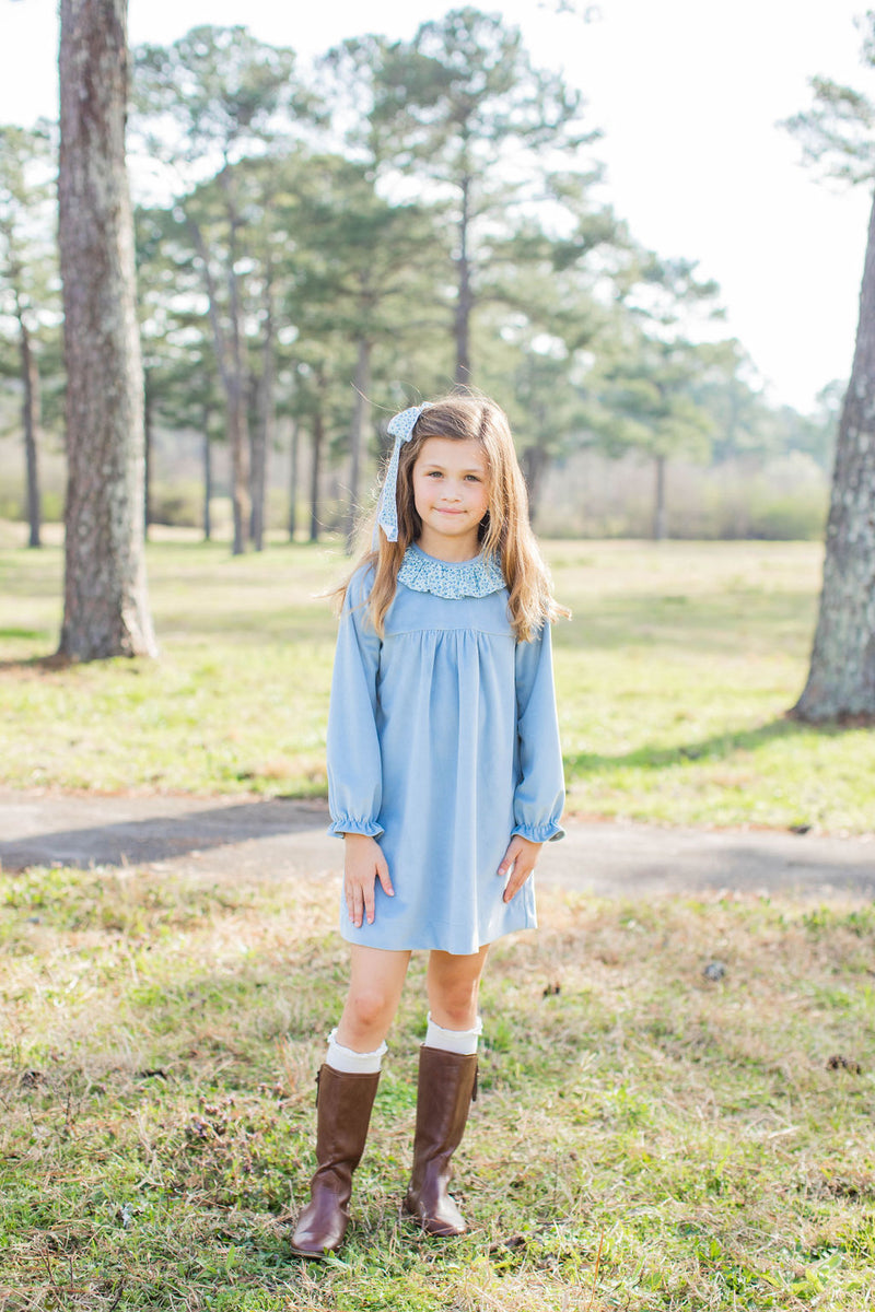 Pippa Dress in Porcelain Velvet