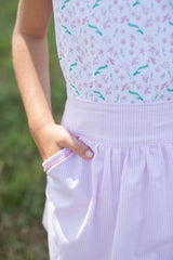 Kate Skirt in Pink Windowpane
