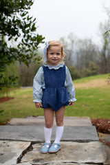 Allyson Top Long Sleeve in La Flor Blue