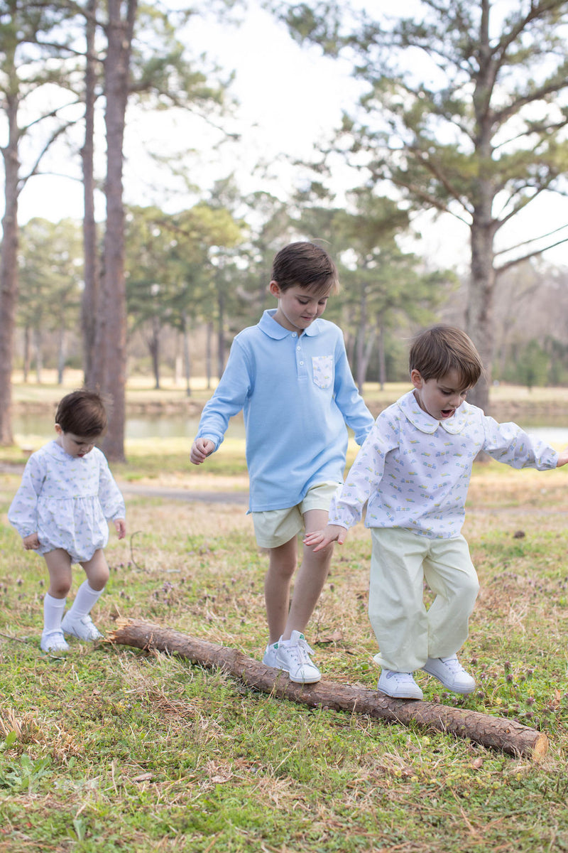 David Shirt Long Sleeve w/ Elastic in Bumper to Bumper