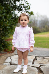 Macy Top in Pink Superfine Twill