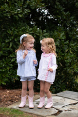 Bloomer Panties in Bitty Dot Pink Pique