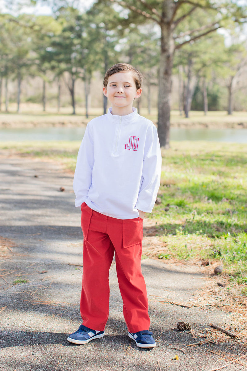 Cooper Pants in Cherry Red Corduroy