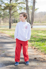 Dylan Knit Pullover Premium in White Knit