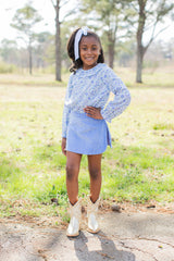 Allyson Top Long Sleeve in Blue Liberty Floral