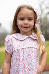 Amy Dress in Nutcracker Toile Red