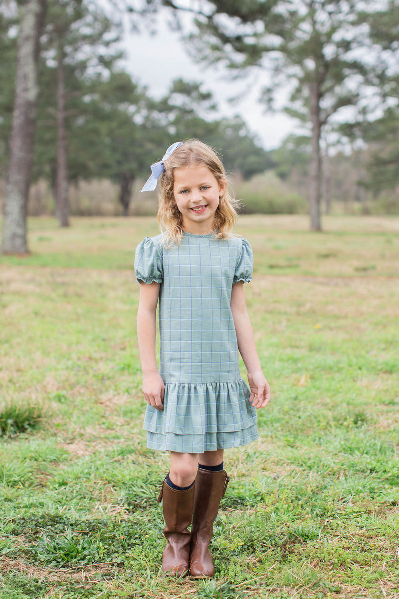 Betty Jane Dress in Wimbledon Plaid