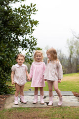 Elizabeth Dress Long Sleeve in Baby Pink Corduroy