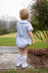 Baine Scalloped Bubble in Nutcracker Toile Blue