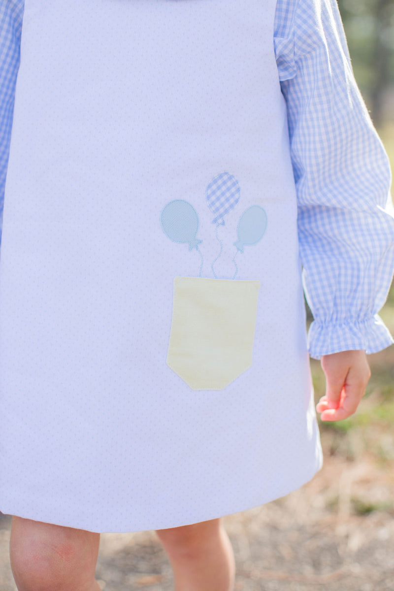 Mary Ann Jumper in Blue Bitty Dot Pique