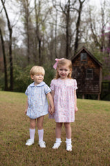 Julianne Dress in Nutcracker Toile Red