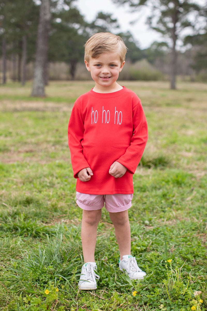 Boy Tee Long Sleeve Red w/ Playground Name