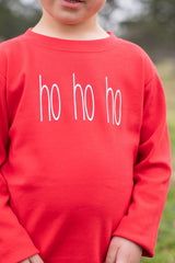 Boy Tee Long Sleeve Red w/ Playground Name