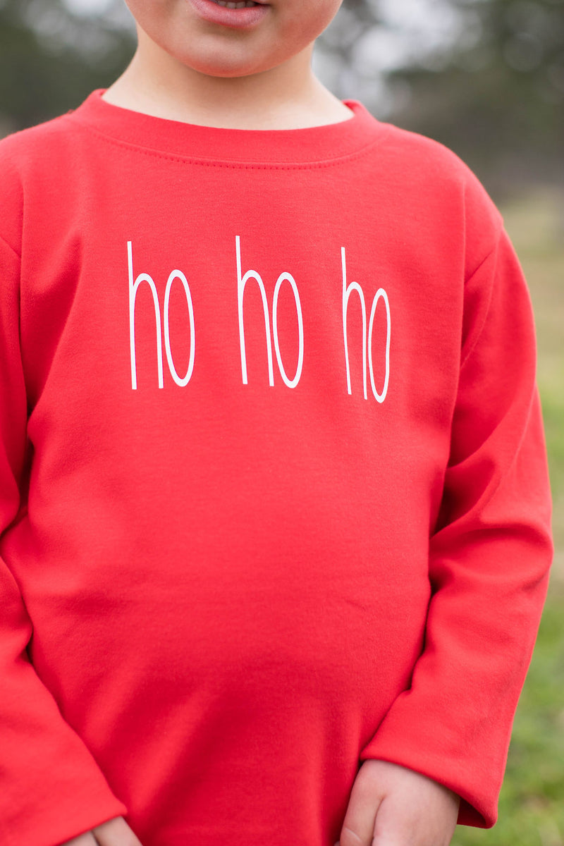 Boy Tee Long Sleeve Red w/ Playground Name