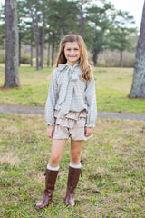 Izzie Shorts in Toast Non-Wrinkle Corduroy