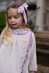 Clara Top Long Sleeve in Toast Non-Wrinkle Corduroy
