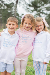 Fleece Hoodie Baby Pink with Joyfully + Wonderfully Made