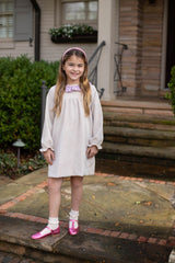 Pippa Dress in Toast Non-Wrinkle Corduroy