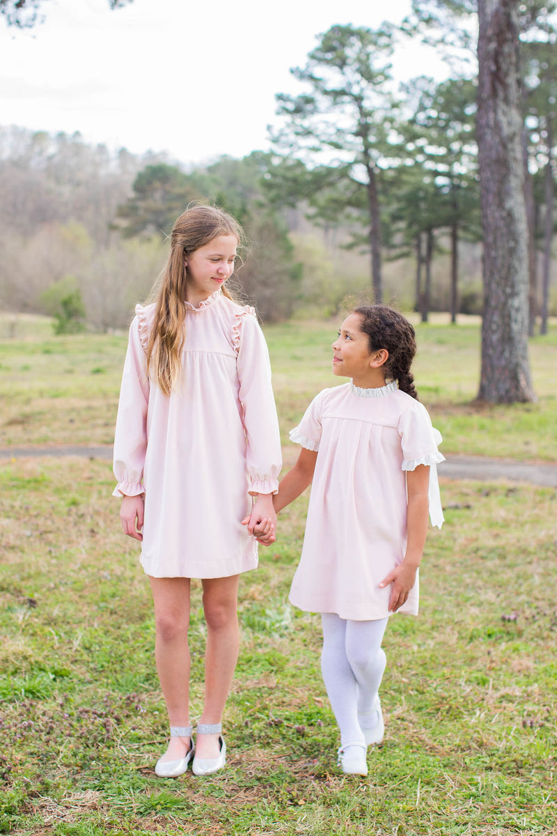 Josephine Dress in Blush Velvet